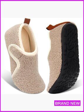 Lightweight Comfy Slipper Socks with Rubber Sole Indoor Outdoor Bedroom Travel